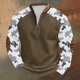 thumbnail image 1 of Blusas y camisas de manga larga con cuello redondo para hombre, sudadera con capucha de cuello redondo con cremallera y estampado, sudadera de manga larga, blusa de poliéster para hombre, 1 of 3