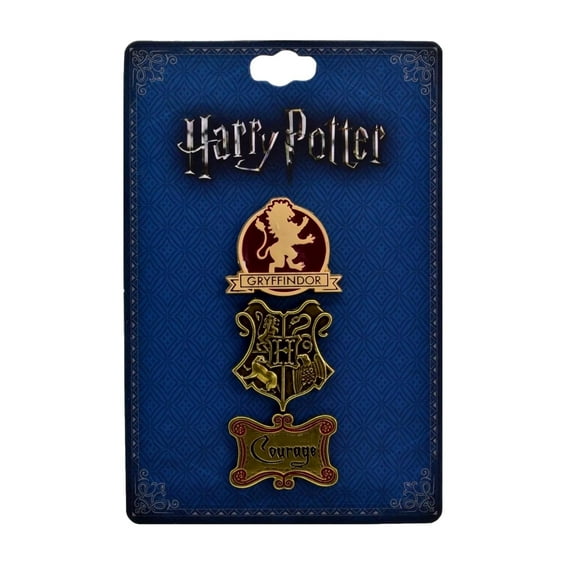 Harry Potter Gryffindor Lapel Set of 3 Metal Pins