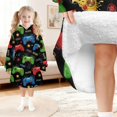 thumbnail image 6 of Game Controller Black Pattern Lamb Fleece Blanket Hoodies for Teens ,Teens Oversize Sherpa Wearable Hooded Blanket Sweatshirt with Super Pockets, 6 of 6