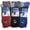 6 Pairs (3 Black, 1 Red, 1 Grey, 1 Royal Blue), variant on Diamond Star Merino Wool Socks 6 Pairs Thermal Socks Insulated for Cold Weather Winter Socks For Men Women (Multicolor - 6 Pairs, Socks Size 9-11, Fit Women's Shoe Size 5-10)