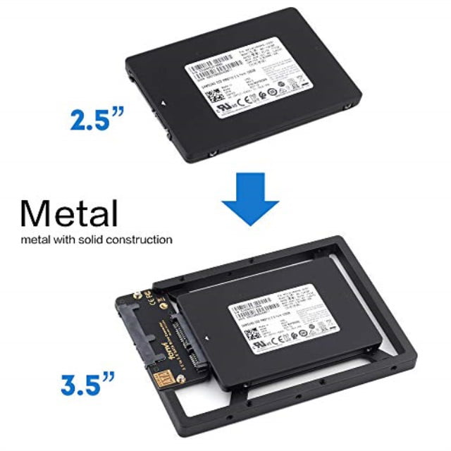 Hot 2.5 to 3.5 Adapter Bracket SSD HDD Notebook Mounting Tray Caddy Bay Post H7 