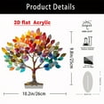 thumbnail image 3 of Desktop Ornament A Tree Of Life Acrylic Decoration Small Pendant for Desk Counter Display, 3 of 6