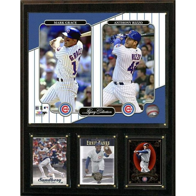 C & I Collectables 1215CUBSGRSLEG MLB Plaque de Collection Legacy des Chicago Cubs - 12 x 15 Po.