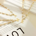 thumbnail image 6 of Initial Pearl Necklaces for Women Dainty 14K Gold Plated Pearl Choker Necklace Cute Pearl CZ Chain Letter Pendant Necklace Personalized Name Necklace Teen Gift Trendy Stuff Jewelry Gifts, 6 of 6