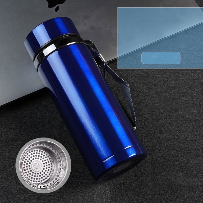 Stainless Steel Thermos Cup Gentleman Black 1000 Insulated Stainless Water  Bottle Leak Proof Water Flask Keeps Drink Cold and Hot Sport Outdoor Large  Capacity Water Bottles with Carry Rope - Walmart.com