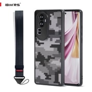 IBMRS For oppo reno 10 pro plus case, Translucent Slim Shockproof Phone Cover (Camo Black)