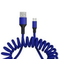 thumbnail image 2 of 5A Spring Extension Micro USB Type-C Fast Charging Data Cable Phone Charger Cord, 2 of 8