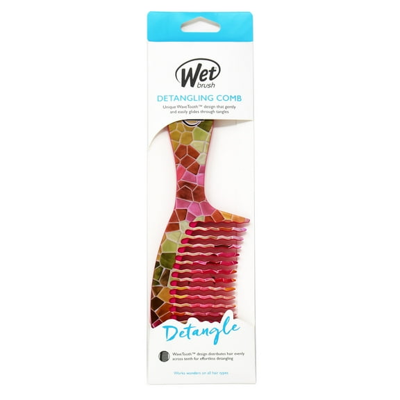 Wet Brush Original Detangling Comb Magic Garden Blue Mosaic