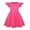 Hot Pink, variant on Summer Dresses for Girls Ruffle Sleeve Girls Casual Dresses Girls Beach Dresses for Girls Size 6-7 Years