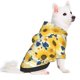 thumbnail image 2 of Fotbe Navy Blue Leaf Sunflower Sudadera con Estampado para Perros Pequeños – Suéter con Capucha para Mascotas, Tela Suave de Forro Polar con Bolsillo-XX-Large, 2 of 7