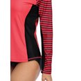 thumbnail image 6 of Women's Long Sleeve Rash Guard UPF 50+ Striped Swim Shirts, 6 of 6