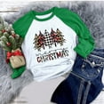 thumbnail image 3 of Camisas Navideñas Para Mujer, Camisetas de Manga Larga, Regalo de Temporada Navideña, Blusa Con Costuras A Juego Para Mujer Odeerbi  ODB205573, 3 of 7