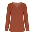 thumbnail image 4 of YLHFASHION Femmes Mode Décontractée Manches Longues Hauts Chemises Blouses Hauts Femmes Liquidation Chemises Femmes, 4 of 5