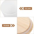 thumbnail image 4 of HLONK Empty Candle Jar Glass Candle Jar with Lid Candle Storage Container Candle Making Jar, 4 of 5
