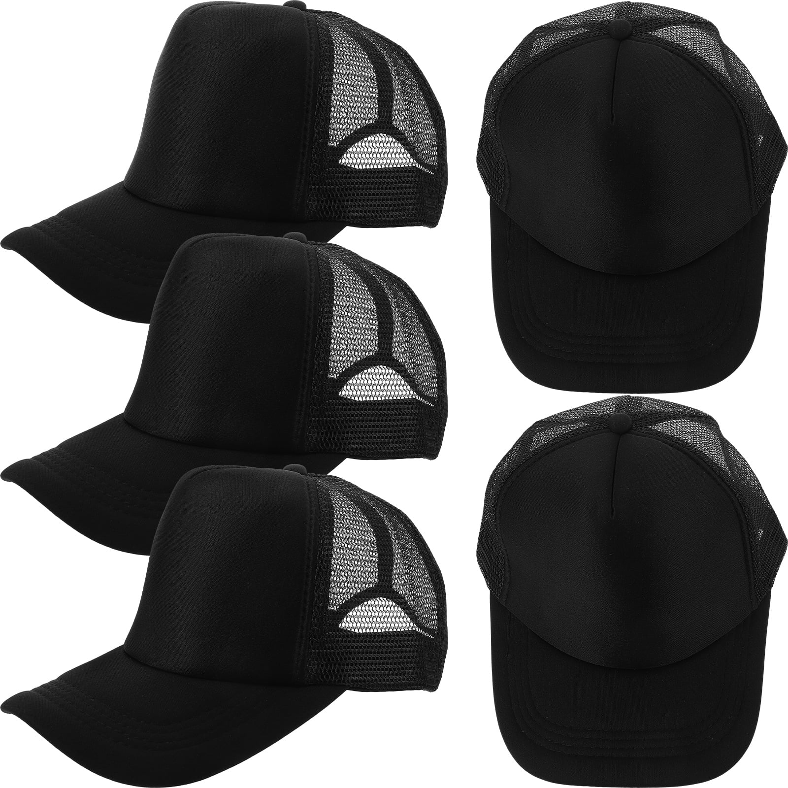 5pcs Heat Transfer Baseball Caps Blank Printing Hats Sublimation Baseball  Hats 