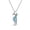 Light-Blue, variant on Womens Sea Creature Nautical Created Blue Opal Seahorse Pendant Necklace .925 Sterling Silver