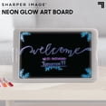 thumbnail image 3 of Sharper Image® Neon Glow Drawing Easel w/Color Markers, Built-in Kickstand/Wall Mount, Choose from 6 Light Modes, Easy to Clean/Washable, Wide Screen, Flat Storage, Great for Children, Multicolor, 3 of 9