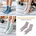 thumbnail image 4 of Naiovety 1 par de calcetines cálidos gruesos de invierno frío, calcetines suaves y transpirables para cama, accesorio de calcetería cómodo para el Suministros térmicos Gris Naiovety HA071038-01, 4 of 5