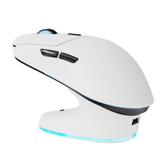 Mouse Gamer Inalambrico Thunderobot ML7 Paw3311 Recargable 67g 1000hz 12000dpi Rgb Blanco