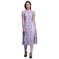 thumbnail image 1 of Bimba Printed Side Slit Straight KurtisForWomen Sleeveless Summer Kurta, 1 of 6