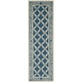 thumbnail image 5 of SAFAVIEH Chelsea Alecia Geometric Borders Wool Area Rug, Navy/Cream, 5'6" x 5'6" Round, 5 of 9