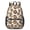 Brown and Beige, variant on White and Black Leopard Print 17" School Backpacks for Teens,Waterproof Oxford Fabric,S-Shape Padded Straps for School,Travel,Hiking,Camping