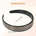 thumbnail image 5 of Unique Bargains No Slip Rhinestone Wide-brimmed Headband Classic Style Headband 4.45"x0.98" Deep Blue Champagne, 5 of 6