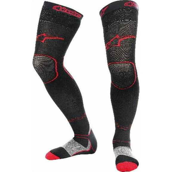 WPS - Western Power Sports  4705015-13-L/2X; Long Mx Socks Red Lg-2X