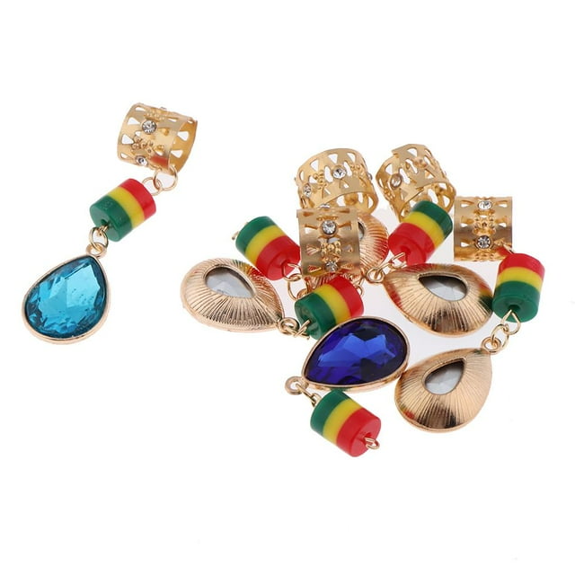 6 piezas anillos trenzados Dreadlock Dread Beads accesorios cabello shamjiam Dread Lock Beads para cabello