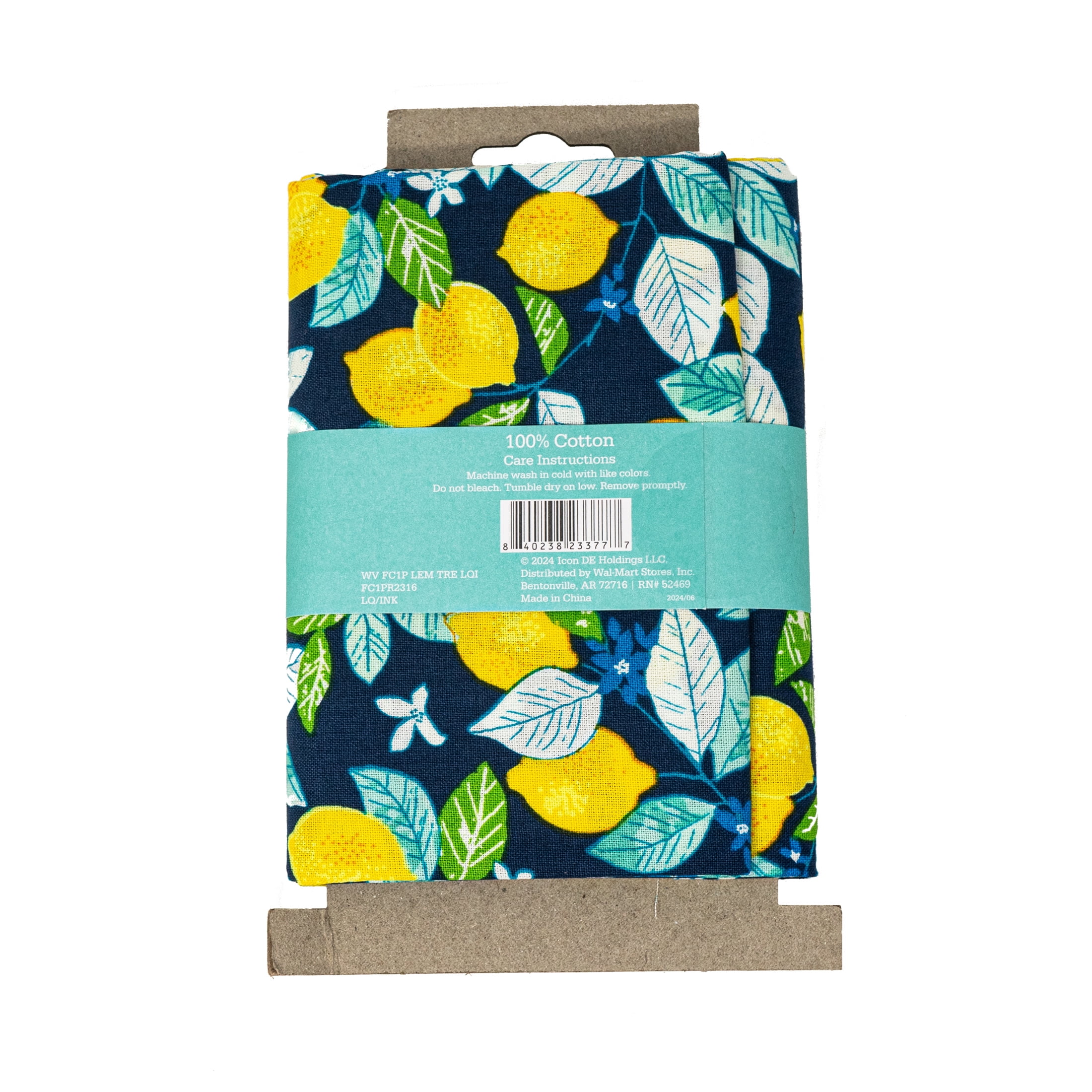 Waverly Inspirations 1 Yard Cut 100% Cotton Prints Fabric, Lmn Lq Ink, 44" Wide for Quilting & Sewing