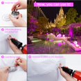 thumbnail image 4 of Luz De Piscina Flotante Impermeable Al Aire Libre Brillo De Color Inflable Lámpara De Piscina Ajustable Control Remoto Fácil De Usar Luz De Noche De Piscina Para Piscina Paisaje Piscina Cateissary HA013753-00, 4 of 7