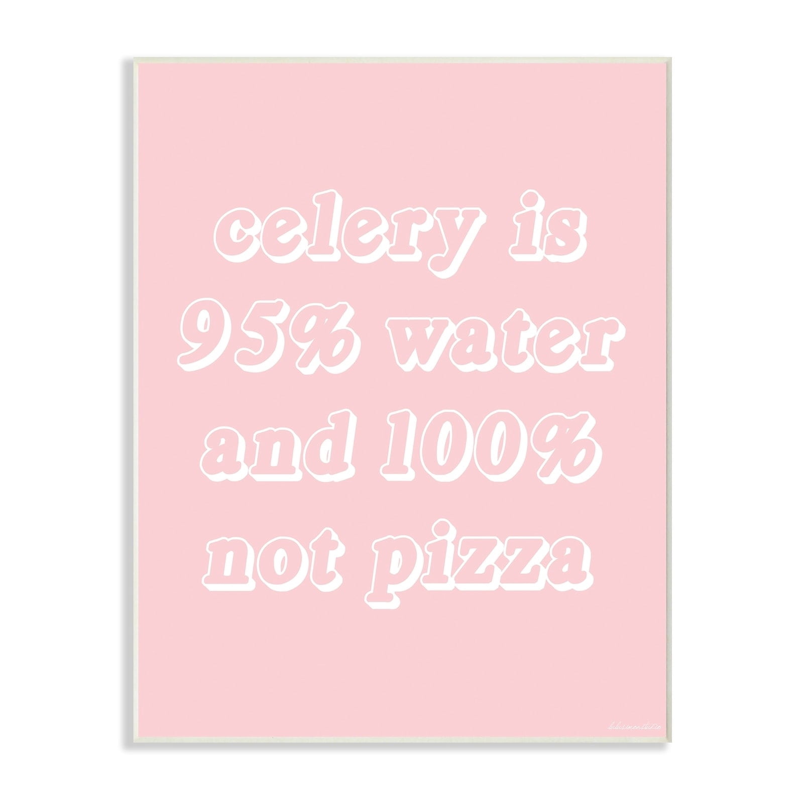 The Stupell Home Decor Collection Celery Pizza Wall Art