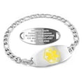 thumbnail image 1 of MedicEngraved Stainless Steel Custom Medical Alert Bracelet - 5mm Figaro Link, 1 of 8