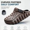 thumbnail image 4 of Knivor Garden Clogs for Men Sporty Foam Runner EVA Cloud Slides with Massage Footbed Lightweight Non Slip Breathable Outdoor Indoor Beach Shower Garden Water Shoes, 4 of 5