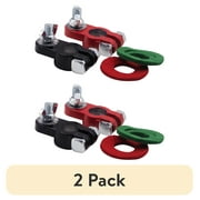 (2 pack) EverStart Marine Epoxy Coated Battery Terminals, Easy Polarity Indentification
