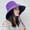 Purple, variant on 2026 Double-sided Fisherman Hat, New Spring/Summer Korean Style Student Sun Hat, Outdoor Travel Wide Brim Face-Shielding Sun Protection Hat for Women