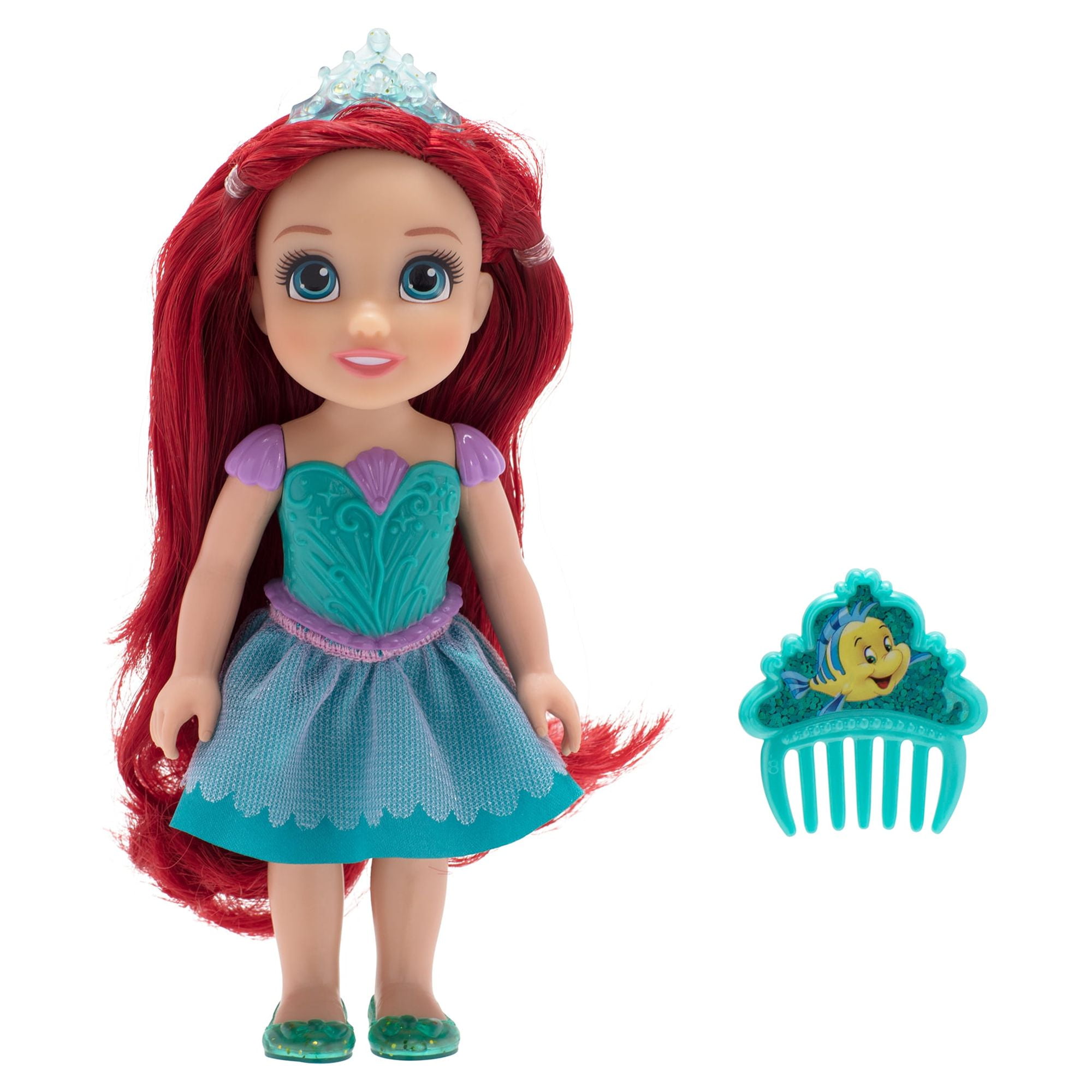 Disney Princess the Little Mermaid Petite Ariel 6 inch Fashion Doll with Beautiful Outfit and Comb  (图2)