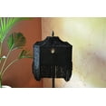 thumbnail image 2 of BespokeByNikita Black Fringe Square Lampshade, 2 of 5