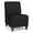Castillo Black, variant on Siena Lounge Reception Armless Guest Chair / Walnut Wood Legs / Light Gray