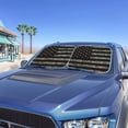 thumbnail image 2 of Binienty American Flag Car Windshield Sun Shades Foldable Green Camo Car Reflective Sun Shade UV Protection Sun Blocker Patriotic Automotive Sunvisor Protector Universal Fit, 2 of 7