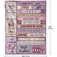 thumbnail image 2 of 50th Birthday Gifts for Women, 50th Birthday Blanket for Her 50 Year Old Famale Gift Ideas Birthday Throw Blanket Gifts for 50 Year Old Birthday Gift for Women Wife Mom Grandma 50"x60", 2 of 5