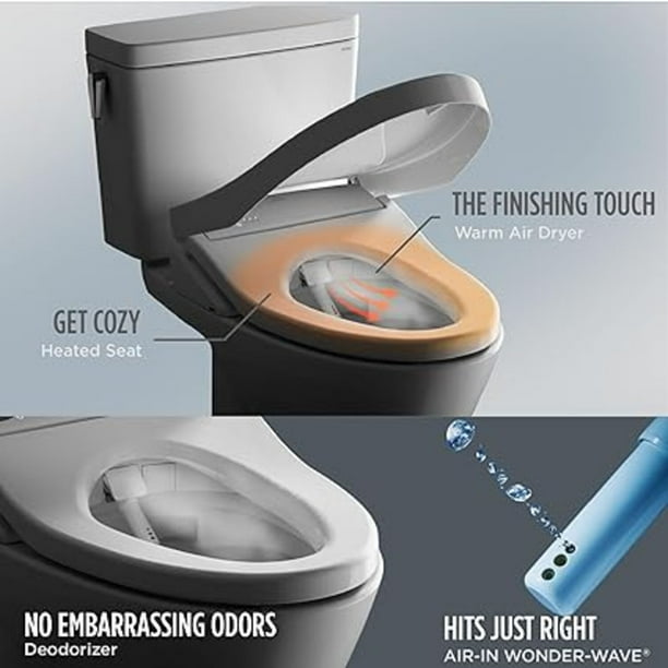 TOTO SW4736AT40#01 WASHLET+ Electronic Bidet Smart Toilet Seat