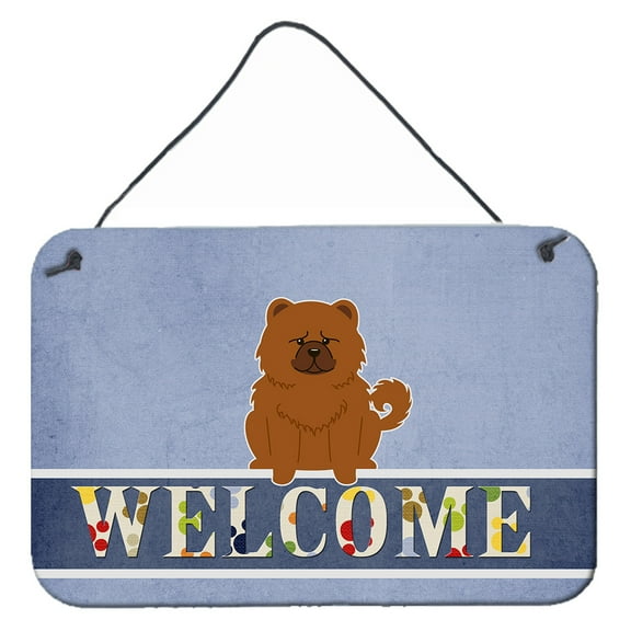 Chow Chow Red Welcome Wall or Door Hanging Prints