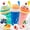 Blue+Pink+Green, variant on Slushie Cup, 2 Pack Slushy Maker Cup, DIY Magic Frozen Squeeze Cups with Lid & Straw for Ice Cream Juice Milk, Cool Stuff Things for Teens Kids Family(Blue+Green)