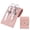 Pink, variant on Bxaolu Manicure Set - 7 Pieces Professional Travel Nail Clippers with Leather Bag, Stainless Steel Nail Care Tools Grooming Kit for Women Men, Pink