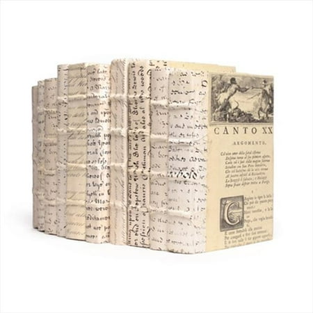 

Deco Home Linear Foot of Antique Vellum Script Books