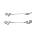 thumbnail image 4 of Cucharas De Té, Juego De Tenedor De Cuchara De Moldeo De Una Pieza Pulido De Espejo Duradero Confiable Para El Hogar Para La Boda Para La Cocina Ccdes Otros, 4 of 8
