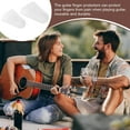 thumbnail image 6 of 1set 4pcs Silicone Guitar Fingertip Protector Finger Cot Musical Instrument Accessories White 23.5~26.5x13~15.5mm Inner Diameter: 12.5~15mm craft product toy, 6 of 6