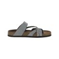 thumbnail image 2 of White Mountain Womens Hazy Nubuck Slip On Slide Sandals, 2 of 3