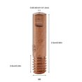 thumbnail image 2 of 20Pcs Mb15 15Ak Contact Tip Welding Nozzles M6 Welding Torch Power Nozzle, 2 of 7